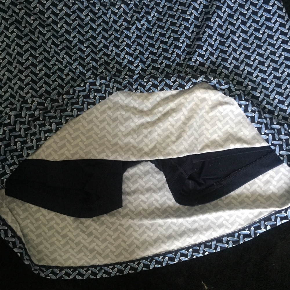 Blue Printed Skort